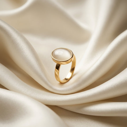 Minimalist Stainless Steel Statement Gold Ring