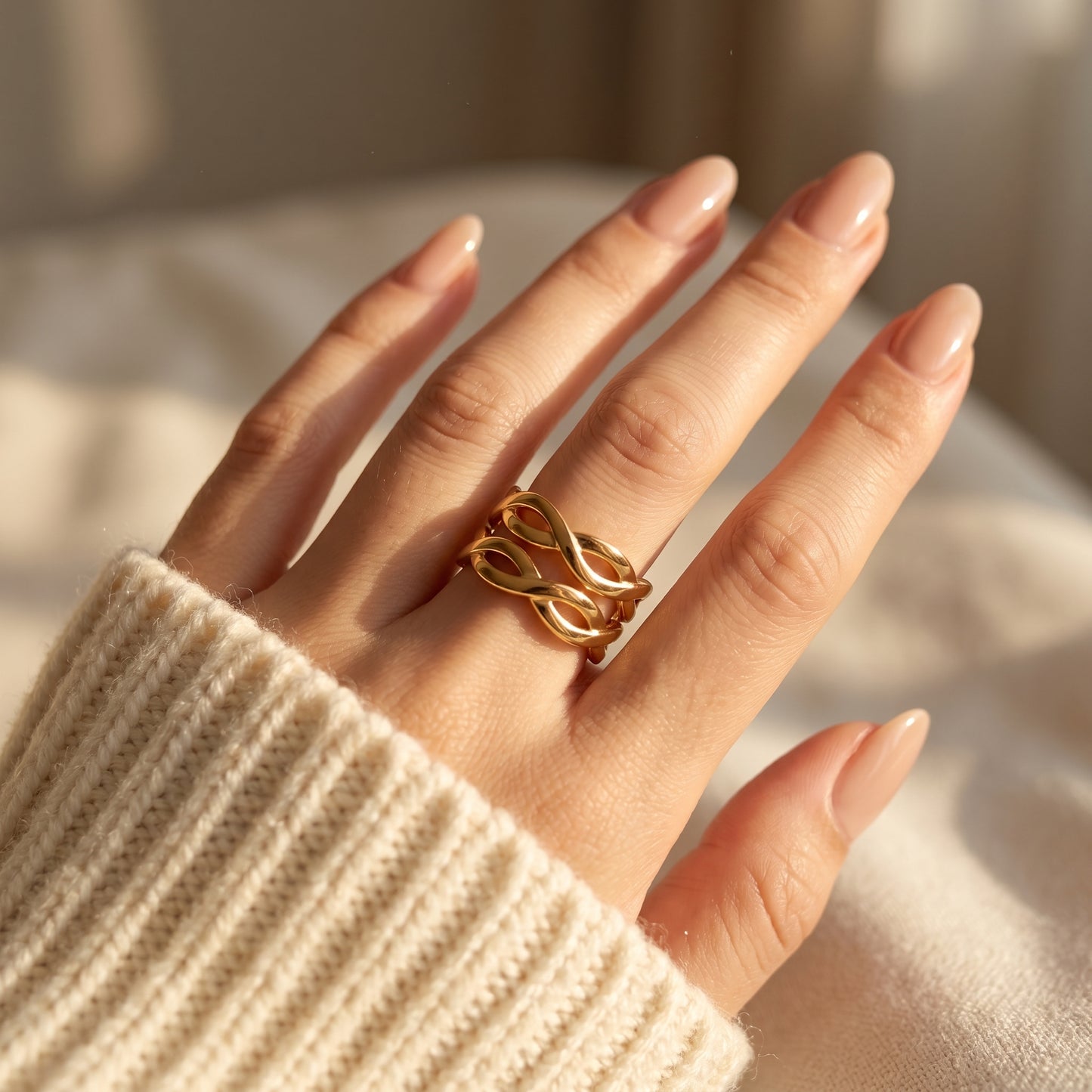 Minimalist Stainless Steel Open Ring for Women