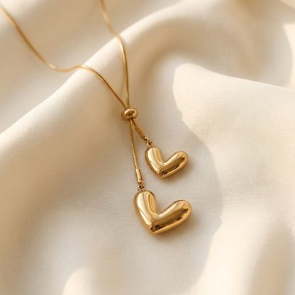 Minimal Stainless Steel Adjustable Pendant Necklace