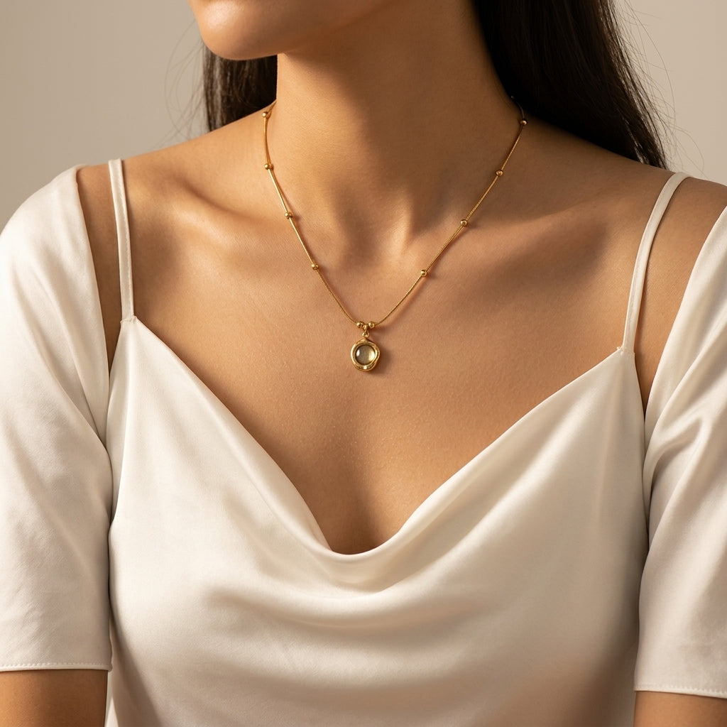 Elegant Stainless Steel Pendant Chain