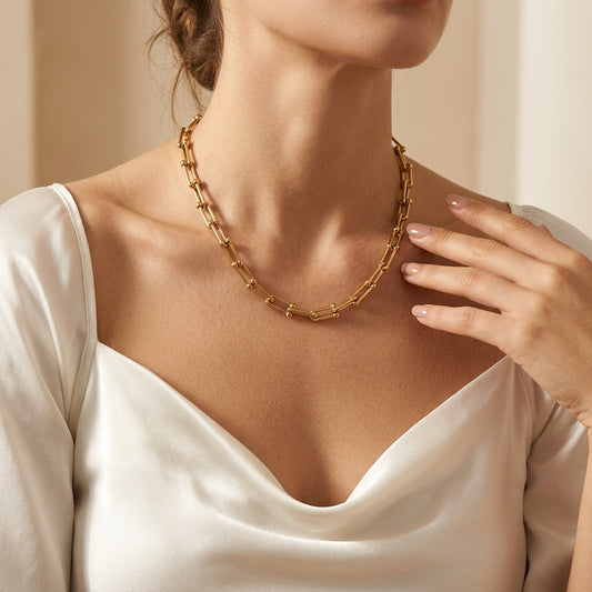 Elegant Stainless Steel Chain Necklace