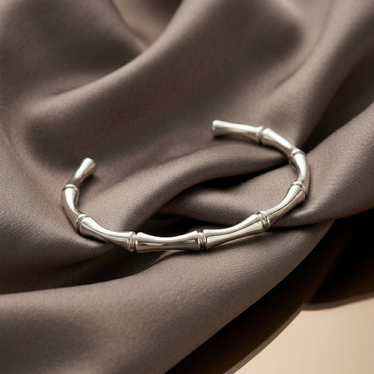 Stainless Steel Minimal Cuff Bracelet for Women