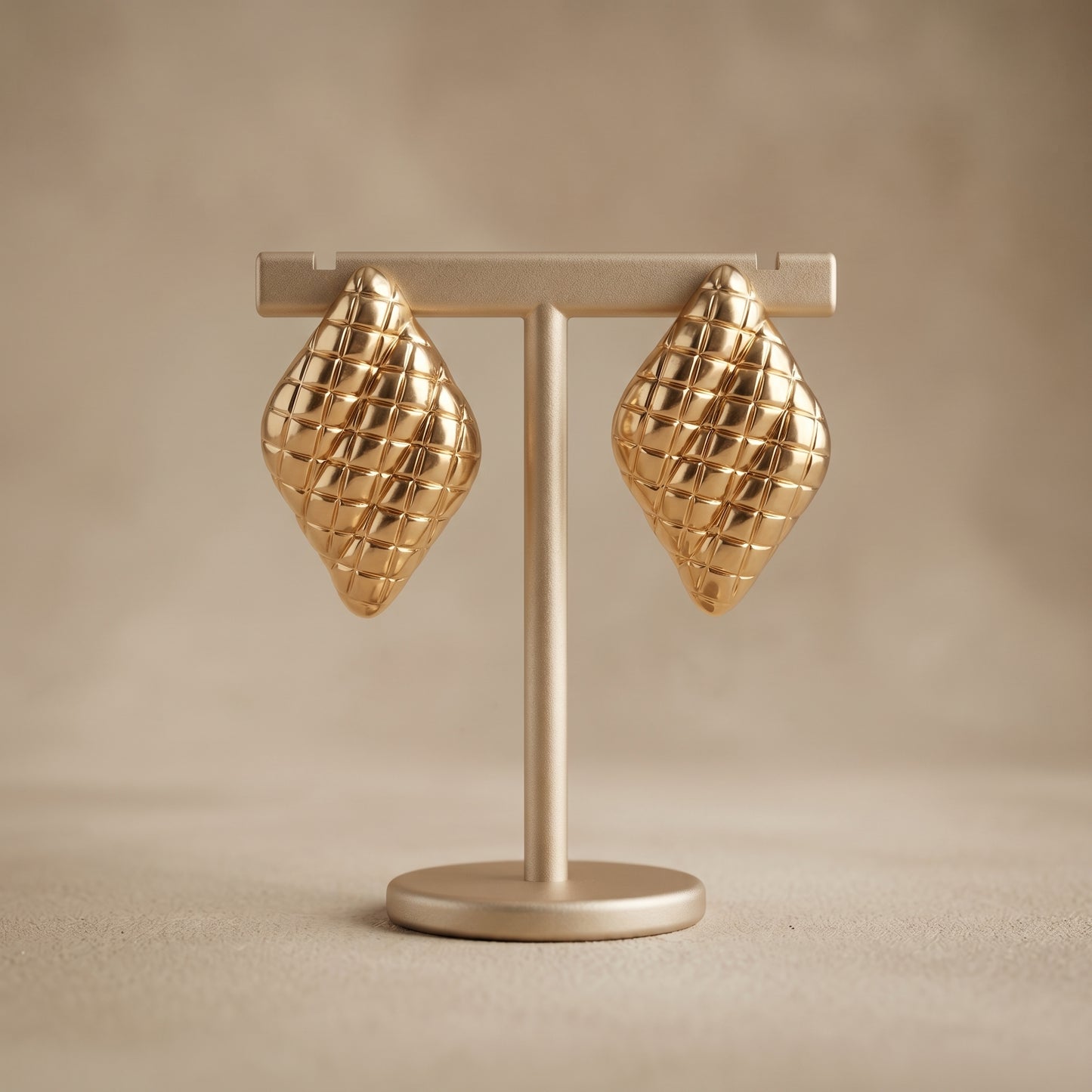 Geometric Statement Stainless Steel Stud Earrings
