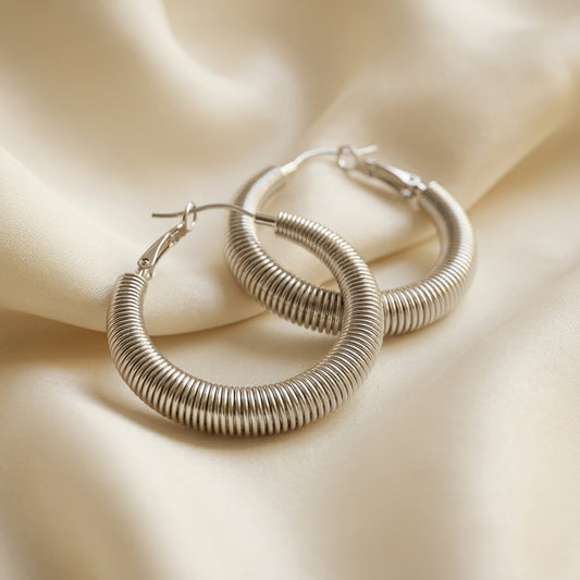 Minimalist Stainless Steel Hoop Earrings