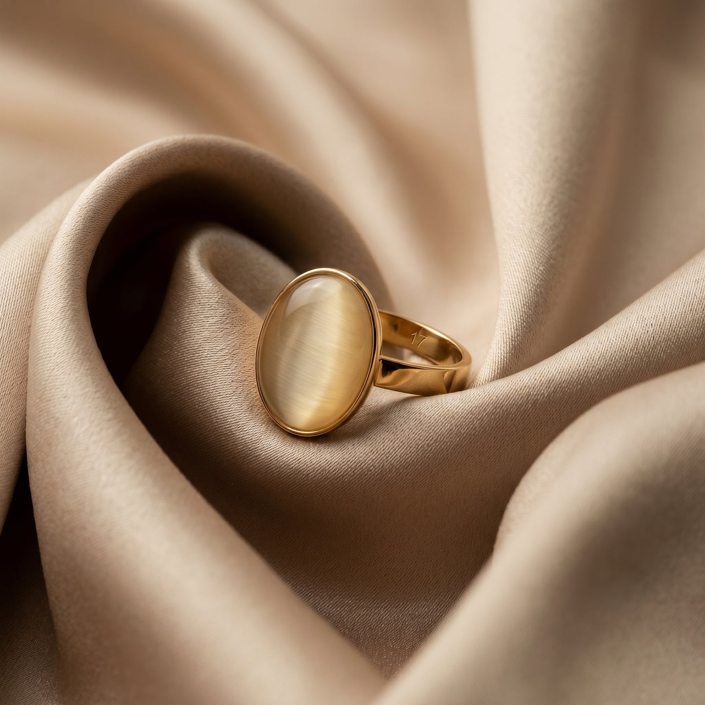 Minimalist Stainless Steel Statement Gold Ring