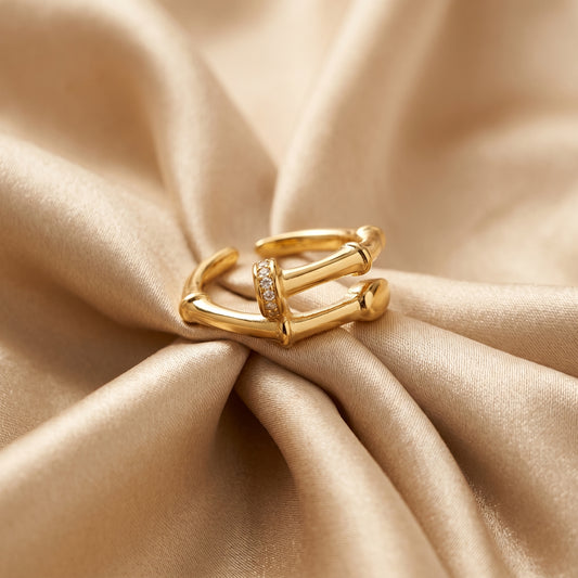 Minimalist Stainless Steel Statement Open Ring